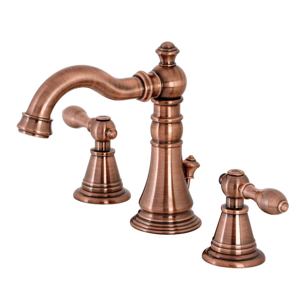 Kingston Brass Fauceture English Classic Widespread Bathroom Faucet, Antique Copper