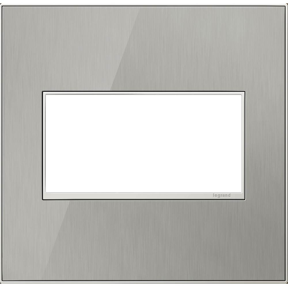Legrand Brushed Stainless, 2-Gang Wall Plate